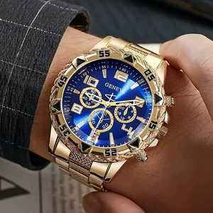 Big Dial Quartz Wrist Watch Shock Resistant Timepiece For Men Outdoor Sports