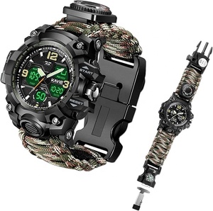 Tactical Digital Watch Survival Multi-Functional Outdoors Waterproof Sports Watches