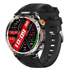 2025 New HT30 Smart Watch Flashlight Compass Outdoor Sports IP68 Waterproof 600mAh