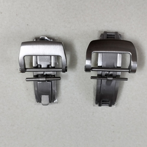 Silver Stainless Steel Folding Watch Buckle 20mm Small Hole Strap Lightweight Versatile Watch Strap