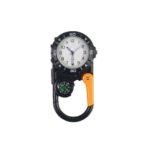 Carabiner Watch Sporty Colorful Pocket Watch Outdoor Compass Hook